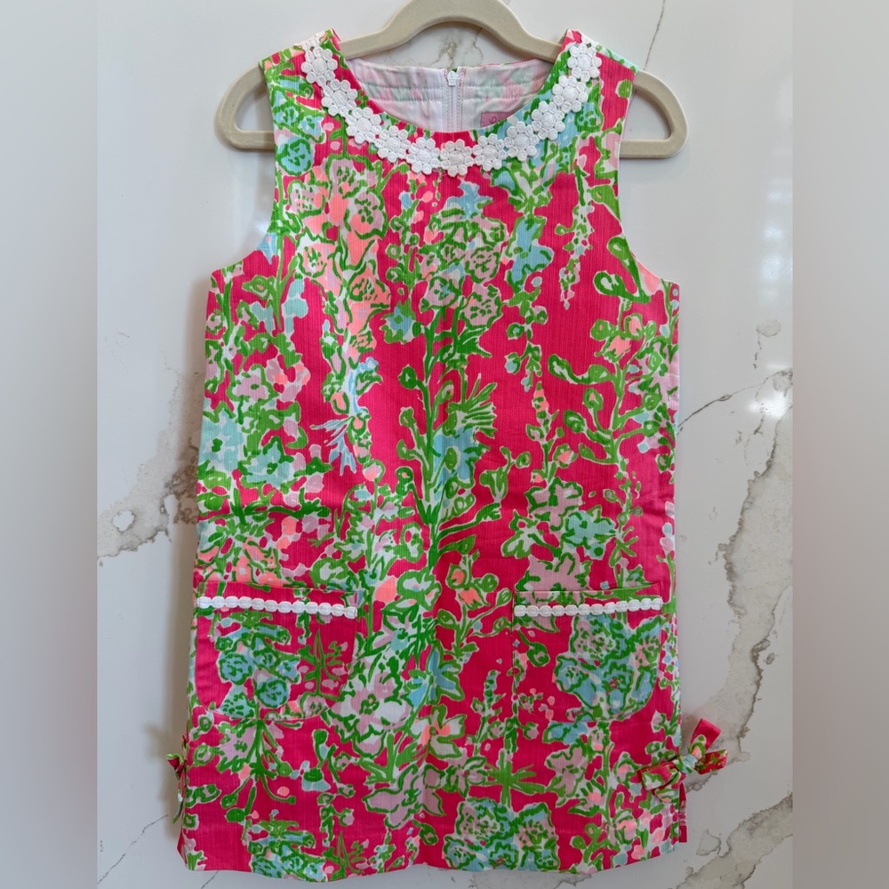 Lilly Pulitzer Flamingo Pink Southern Charm Little Lilly Classic Shift Dress